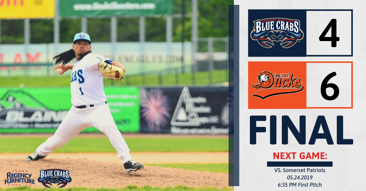Blue Crabs Late Comeback Efforts Fall Short in Series Finale